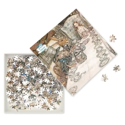 Afbeelding van Adult Jigsaw Puzzle Arthur Rackham: Alice in Wonderland Tea Party: 1000 Piece Puzzles