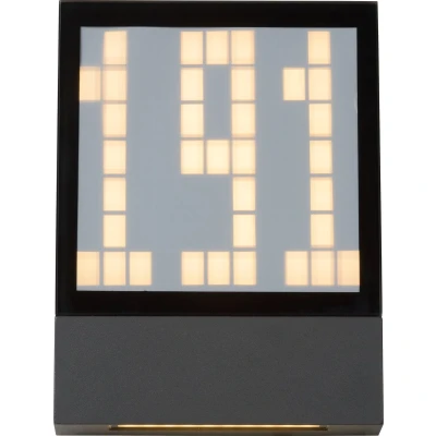 Afbeelding van Lucide DIGIT Wandlamp Buiten LED 1x3W 2700K IP54 Antraciet