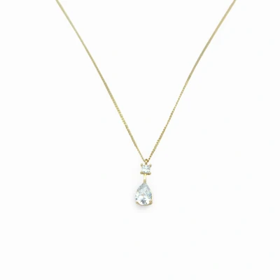 Afbeelding van Diamond Drop Necklace Gold 18K