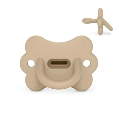 Afbeelding van Suavinex, Fopspeen van siliconen, voor baby&#039;s 6/18 maanden, met symmetrische speen SX Pro, omkeerbaar, superzacht en soepel, ideaal om te slapen, respecteert de ontwikkeling mond, vlinder,