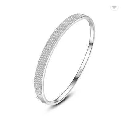 Afbeelding van N3 Collecties Zilver 925 Armbanden Charm Sieraden Enkele Manchet Armband Pave Zirkoon Voor Dames Meisjes &amp; Bangles