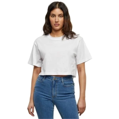 Afbeelding van Build Your Brand Dames T Shirt Short Oversized Tee Wit L, wit, L