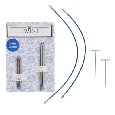 Afbeelding van ChiaoGoo Twist (5 + 8cm, 3.50mm) Lace korte verwisselbare naaldpunten Combo Pack 1 eenheid
