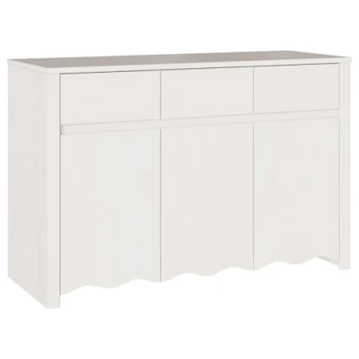 Afbeelding van vidaXL Oester Hout Groot Opslag Wit Dressoir Rechthoekig Modern