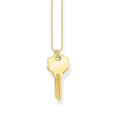 Afbeelding van Thomas Sabo KE2129 413 39 L45V Halsketting Unisex 925er Zilver geel verguld 40 45cm
