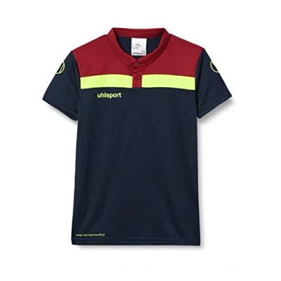 Afbeelding van Uhlsport Offense 23 Polo Heren Marine / Bordeaux Fluogeel Maat: S