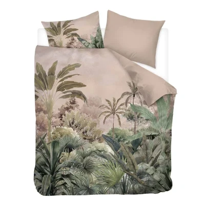 Afbeelding van Snoozing Javi Dekbedovertrek Tweepersoons 200x200/220 cm Zand