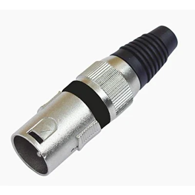 Afbeelding van Omnitronic XLR plug 3pin bk 10x