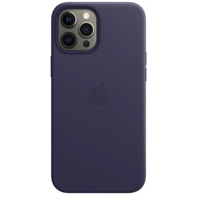 Afbeelding van Apple origineel Leather MagSafe Case iPhone 12 Pro Max Deep Violet MJYT3ZM/A