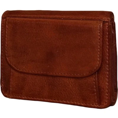 Afbeelding van Bear Design Nana Leren Overslagportemonnee Cognac