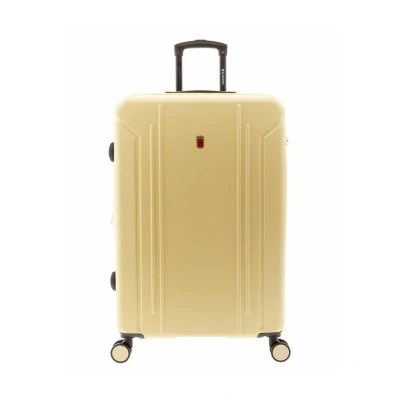 Afbeelding van Gladiator Tropical Grote Koffer Vast Cijferslot 77x51x31cm 105 / 117 Liter Expandable XL Reiskoffer met Wielen Valies Kofferslot Geel