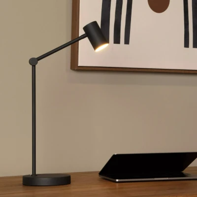 Afbeelding van Lucide TIPIK Oplaadbare Tafellamp Accu/Batterij LED Dimb. 1x3W 2700K 3 StepDim Zwart