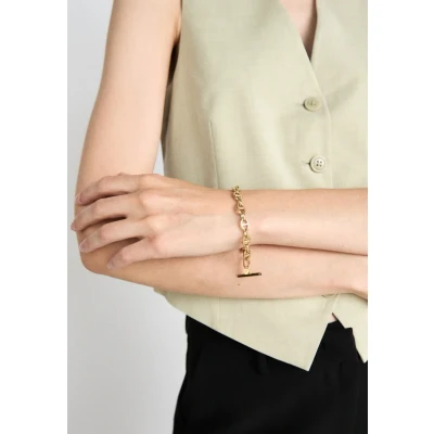 Afbeelding van Fossil armband JF04759710 Heritage goudkleurig