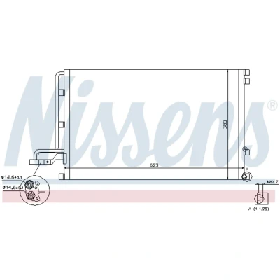 Afbeelding van Nissens Airco condensor 940087