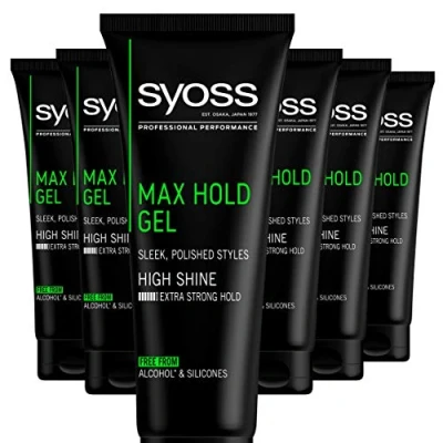 Afbeelding van 6x Syoss Haargel Max Hold Gel 250ml