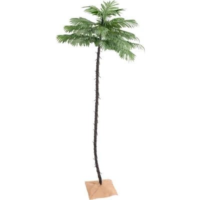 Afbeelding van Palmboom LED 252 LED&#039;s warmwit 400 cm