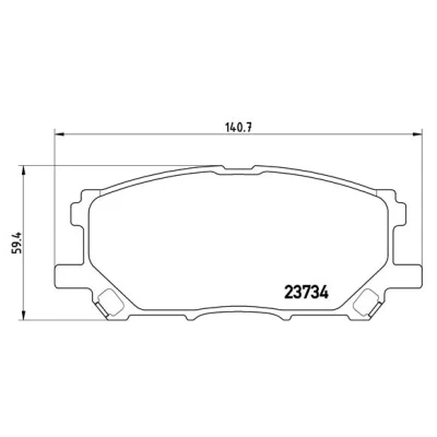 Afbeelding van Brembo Remblokset P 83 067