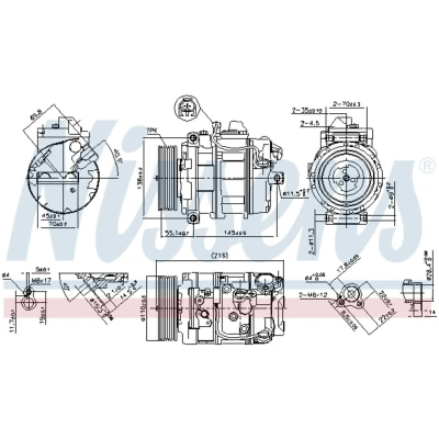 Afbeelding van Nissens Airco compressor 890069