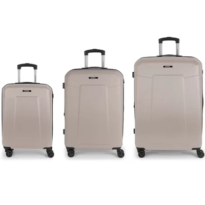 Afbeelding van Gabol Mercury 4 Rollen 3TEILIG Kofferset, Maat: One Size, Champagne