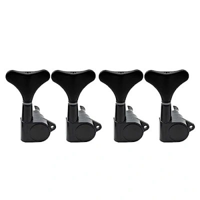 Afbeelding van Musiclily 4 in Lijn Gesloten Bass Tuners Stemmechanieken Tuning Pegs Keys Machine Heads voor snarige Basgitaar,Zwart