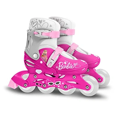 Afbeelding van Mattel Barbie Inline Skates Hardboot Verstelbaar Roze maat 30 33