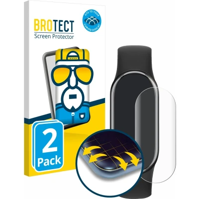 Afbeelding van BROTECT Full Cover Screen Protector voor Xiaomi Mi Smart Band 8 (2 Stuks) Schermbeschermer, 3D Curved