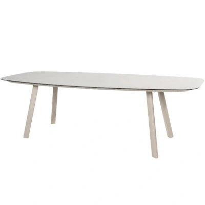 Afbeelding van Taste by 4 Seasons Manolo eettafel latte met geprint keramiek tafelblad 240 x 103 cm. Outdoor