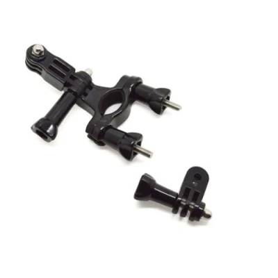 Afbeelding van vhbw Motorfiets fiets buis houder klem bevestiging met 3 weg pivotarm compatibel camera GoPro HD Motorsports Hero, Naked Surf Hero