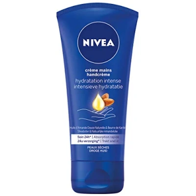 Afbeelding van NIVEA Verzorgende handcrème voor zeer droge huid (1 x 75 ml), hydraterende handverzorging met zoete amandelolie, effectieve 24 uur