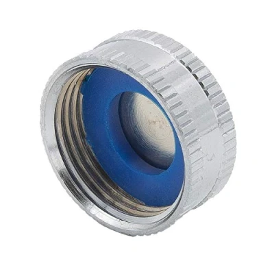 Afbeelding van SpiceFlow Eindkap gekarteld 3/4&quot; IG chroom/messing