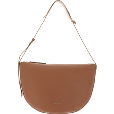 Afbeelding van COCCINELLE Leren Schoudertas Lea Shoulderbag Nocciola Lichtbruin