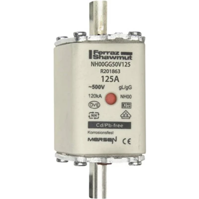 Afbeelding van Mersen 1B765.000000 NH zekering Afmeting : 00 125 A 500 V 1 stuk(s)