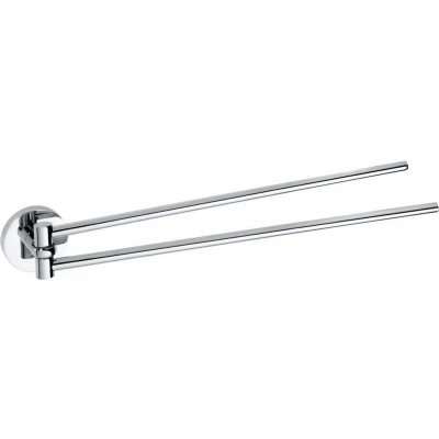 Afbeelding van Dubbele Handdoekhouder Sapho X Round Draaibaar 42 cm Chroom
