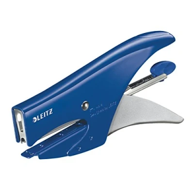 Afbeelding van Leitz Nietang, achterlaadmechanisme, metaal 15 fogli blauw