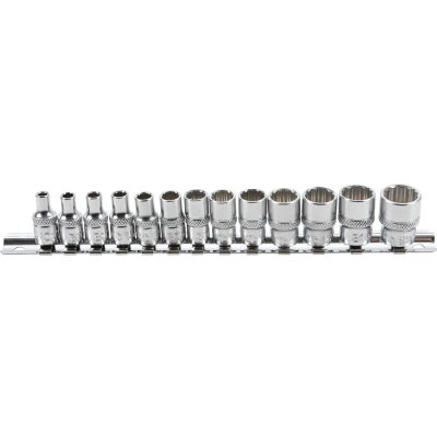 Afbeelding van BGS Doppenset twaalfkant 1/4&quot; 4 14 mm 13 delig