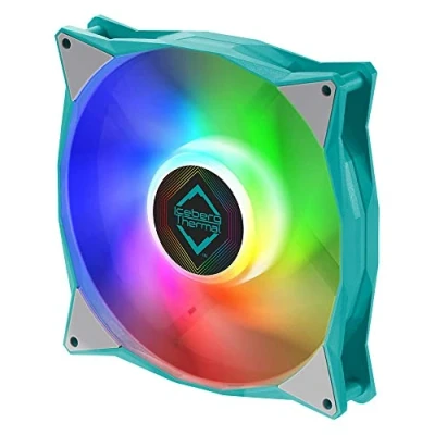 Afbeelding van Iceberg Thermal IceGALE adresable RGB 140 mm PWM Dual kogellagers ARGB behuizing ventilator, blauwgroen