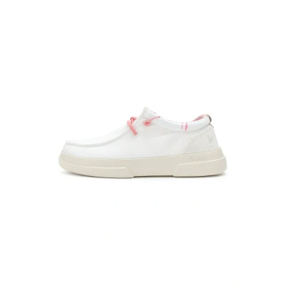 Afbeelding van Walk in Pitas Sportieve veterschoenen, Dames, Maat: 38, White Leer en textiel