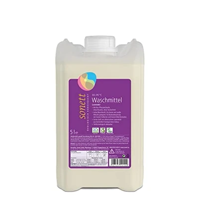 Afbeelding van Sonett Wasmiddel voor kleurrijke en witte was met biologische plantaardige oliezeep, lavendel, 5000 ml