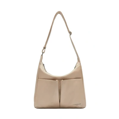 Afbeelding van LIEBESKIND BERLIN Leren Schoudertas Hera Sheep Natural Hobo Bag Sandcastle Beige