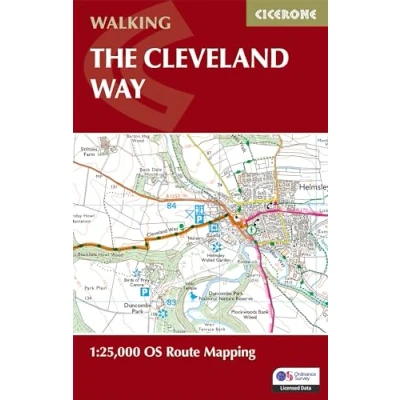 Afbeelding van The Cleveland Way Map Booklet: 1:25,000 OS Route Mapping
