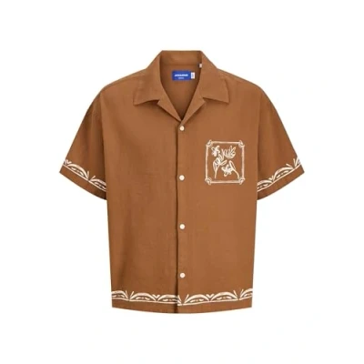 Afbeelding van Jack &amp; Jones WIDE FIT Overhemd, Heren, Maat: XXL, Nuthatch