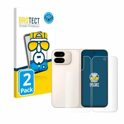 Afbeelding van BROTECT Screenprotector voor Google Pixel 9 Pro Fold (Voor+Achter) Folie Beschermfolie transparant volledig dekking (2 Stuks)