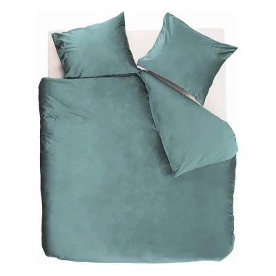 Afbeelding van Dekbedovertrek At Home by Beddinghouse Tender Blue Green Katoen 240 x 200 / 220 cm Lits Jumeaux