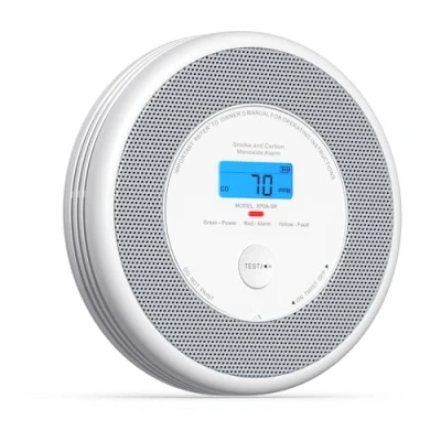 Afbeelding van X Sense XP0A SR rook en CO melder, gecombineerde koolmonoxidemelder met spraakherkenningsalarm, melder verwisselbare batterij, SR, 1 stuks