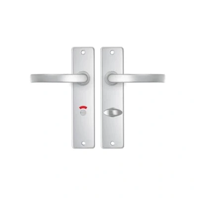 Afbeelding van AXA WC Deurklink met schild Aluminium