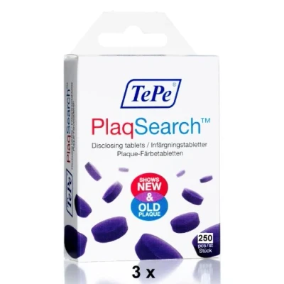 Afbeelding van TePe Plaqsearch Interdentale borstel, multipack, tablets, 250 stuks