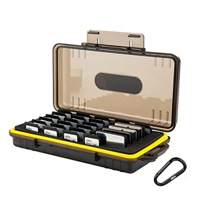 Afbeelding van KIWI Fotos 45 Slots Geheugenkaart Case Houder Waterbestendig voor 15x CF/XQD kaart + 30x SD SDXC SDHC/NS (Nintendo Switch) Game Card/Sony PSV PS Vita Kaarthouder Box