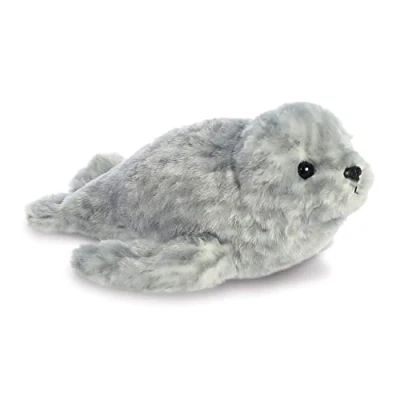 Afbeelding van Aurora Knuffel Mini Flopsie Zeehond Grijs 20,5 Cm