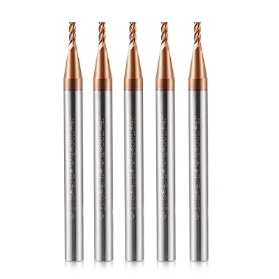 Afbeelding van Booropzetstukken/schachtfrees met 4 groeven, CNC frezen, 1,5 mm sneldraaistaal, rechte schacht, gereedschapsset voor hout, aluminium, staal, titanium, 5 stuks