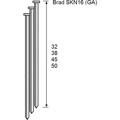 Afbeelding van Dutack brads SKN16 C RVS 38MM 20 (2.000 stuks)